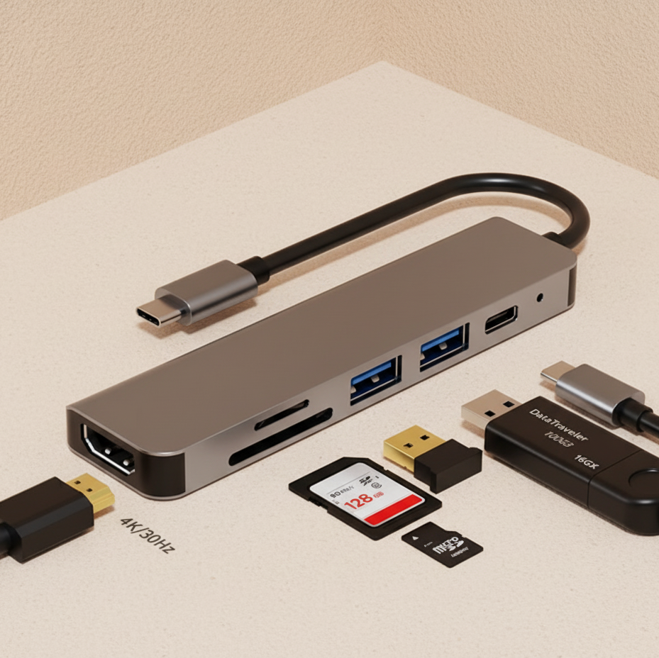 Hub USB-C 6/1
