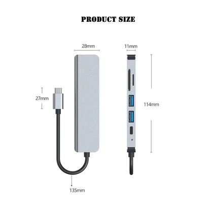 Hub USB-C 6/1