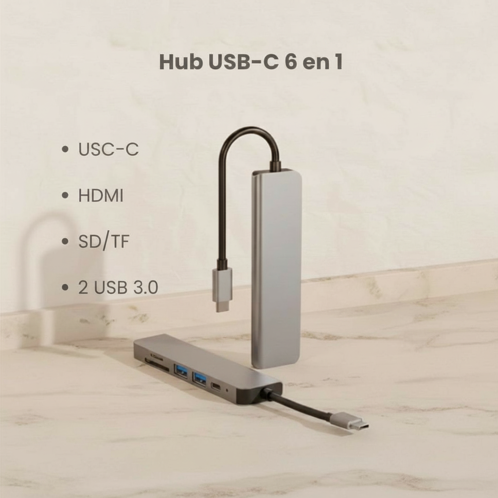 Hub USB-C 6/1